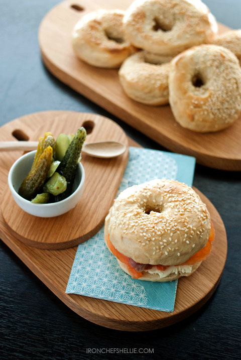 Bagels - Smoked Salmon and gerkins