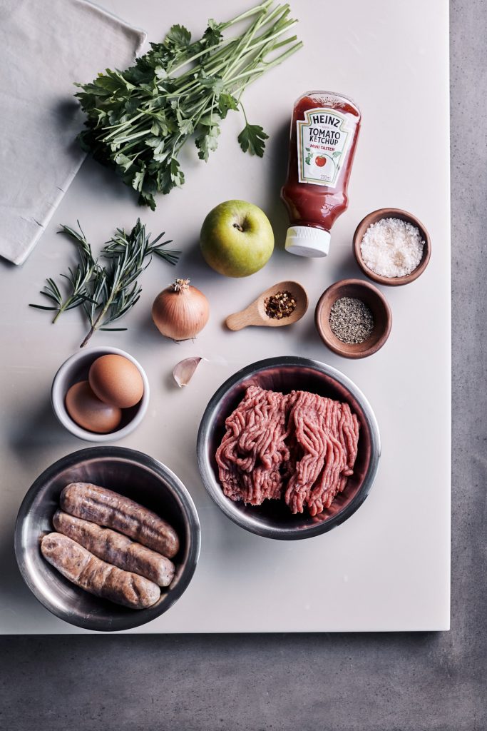 Ingredients for sausage roll recipe