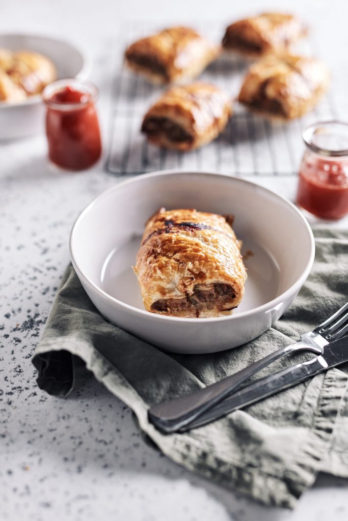 Lamb Rosemary and Apple Sausage Rolls