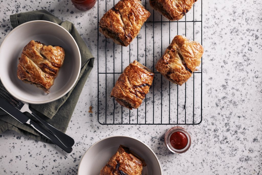 Lamb Rosemary and Apple Sausage Rolls