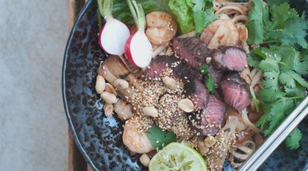 Seared Asian Beef Noodle Salad