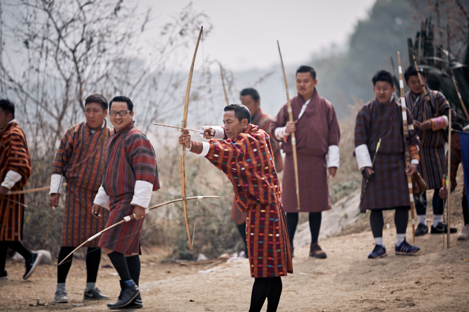 Bhutan - Punakha - Archery _BB73205