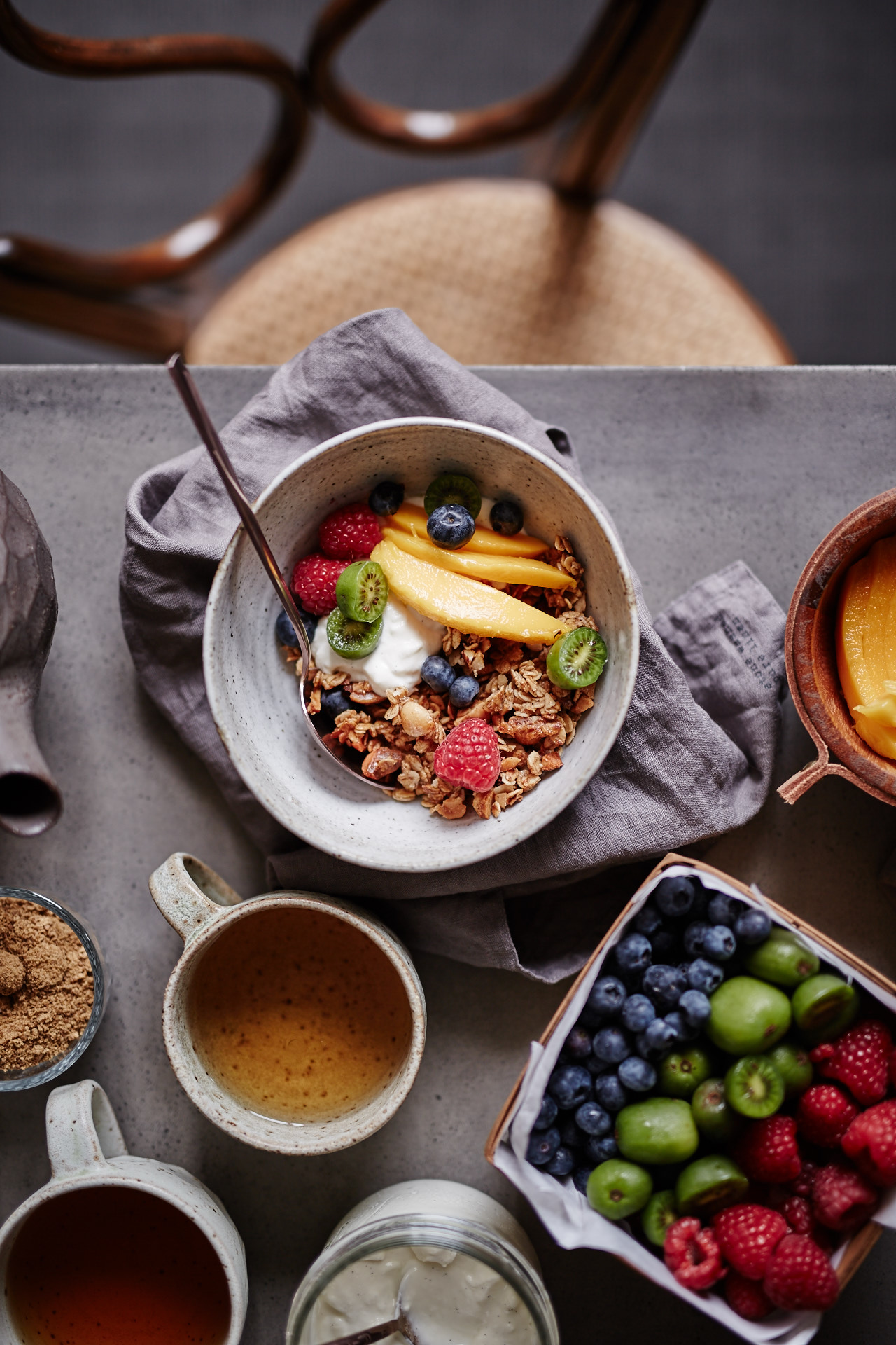 Vanilla Granola with Vanilla Yoghurt and Fruit « Iron Chef Shellie