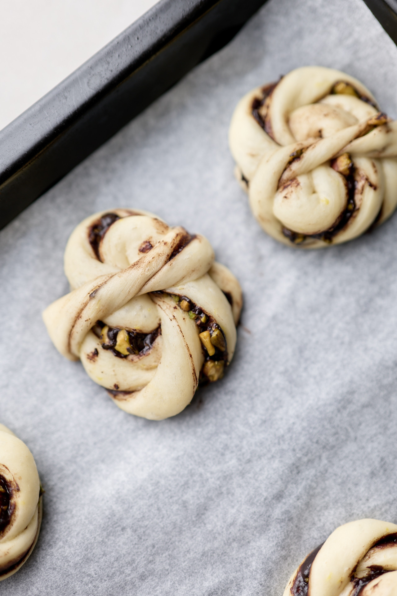 Chocolate Babka Buns with Pistachio « Iron Chef Shellie